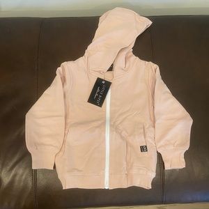 Little Bipsy Blush Zip-Up Hoodie Size 2T-3T, NWT